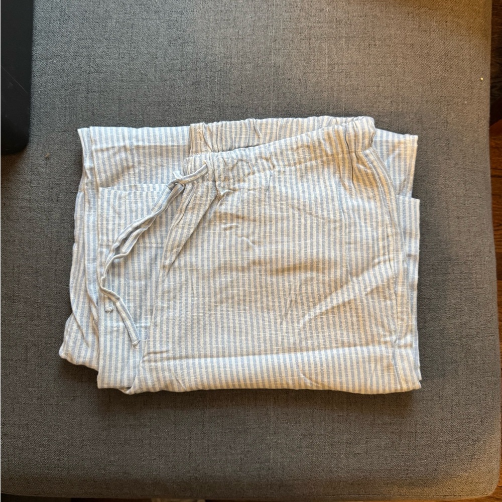 Arizona Jean Company Striped Cream Pants